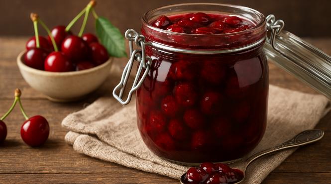 dulceata de visine ca la bunica reteta simpla cu doar 2 ingrediente