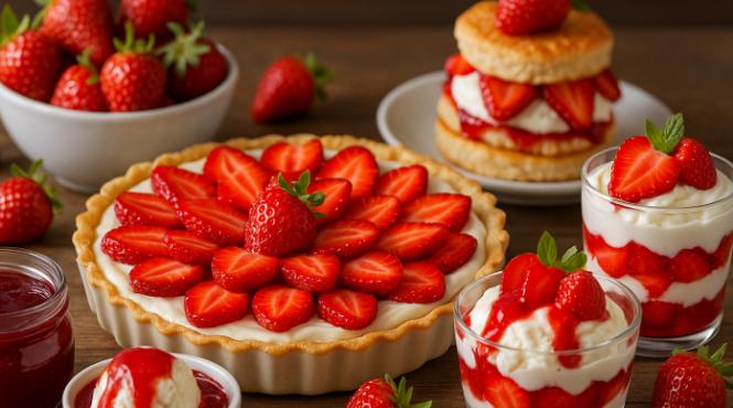 top 5 deserturi racoritoare cu capsuni gustul verii in fiecare lingurita