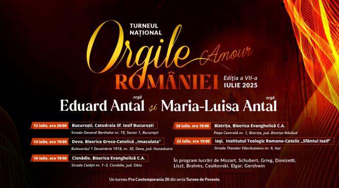 turneul national orgile romaniei incepe sambata 12 iulie la catedrala sfantul iosif din bucuresti