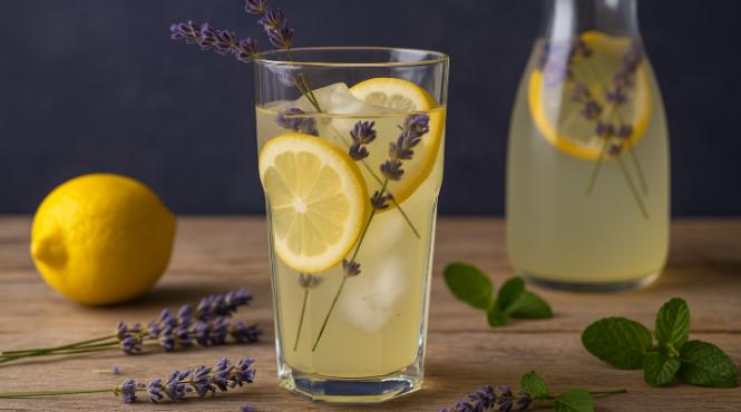 limonada lavanda bautura rafinata eleganta petreceri vara