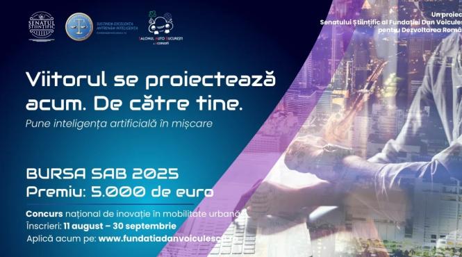 ai in trafic cum schimba bursa sab 2025 orasele romaniei senatul stiintific al fundatiei dan voiculescu lanseaza o noua provocare