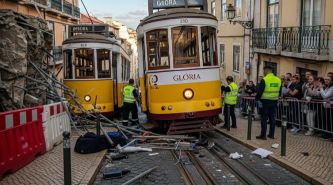 funicularul gloria s a prabusit la lisabona 3 oameni au murit