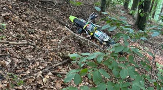 motociclist pompieri salvamont