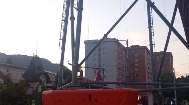 misiune salvare persoana stalp telegondola piatra neamt