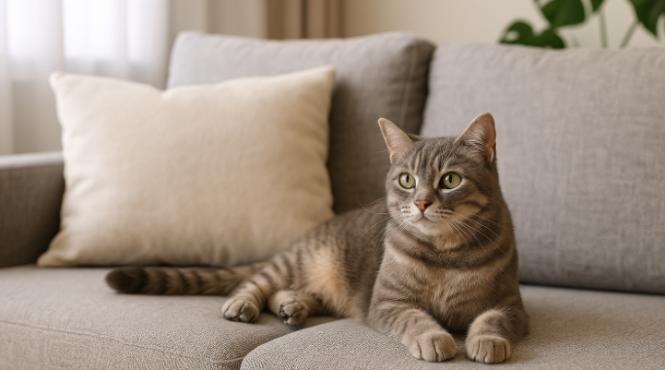scapa rapid de urina de pisica din mobilierul tapitat cu 5 trucuri simple