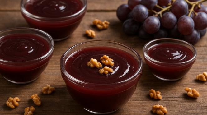 jeleu de must cu nuci un desert special cu gustul copilariei