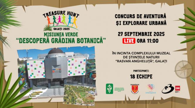 misiunea verde descopera gradina botanica eveniment tip treasure hunt sambata 27 septembrie