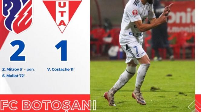 superliga fc botosani ajunge in fruntea clasamentului