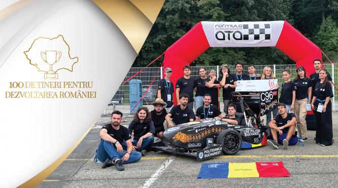 tinerii ingineri de la upb drive care au construit o masina de curse in campania 100 de tineri pentru dezvoltarea romaniei