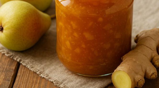 un deliciu sofisticat de sezon gemul de pere cu aroma de ghimbir si vanilie