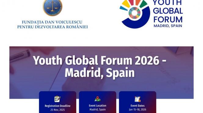 fundatia dan voiculescu pentru dezvoltarea romaniei sustine inscrierea tinerilor romani la youth global forum 2026 organizat sub egida unesco