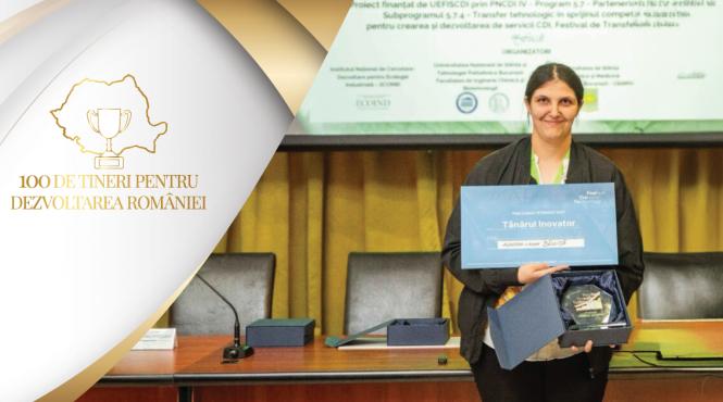 o tanara cercetatoare romanca propune o inovatie revolutionara pentru siguranta alimentara metoda rapida de izolare a microplasticelor din lactate andreea laura banica in campania 100 de tineri pentru dezvoltarea romaniei