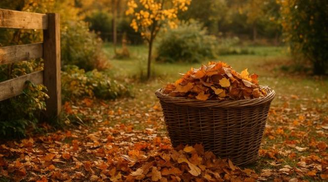 transformi frunze cazute aur gradina compost mulci