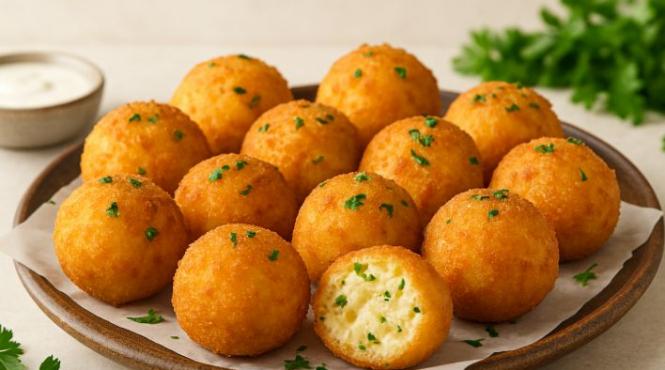 reteta delicioasa bulete cartofi branza verdeata crocante