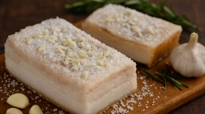 slanina usturoi topeste gura reteta romaneasca veche 100 ani