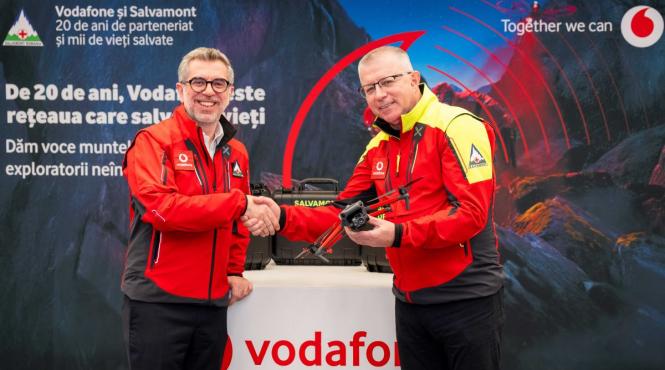 vodafone fundatia vodafone doneaza echipamente salvamont romania
