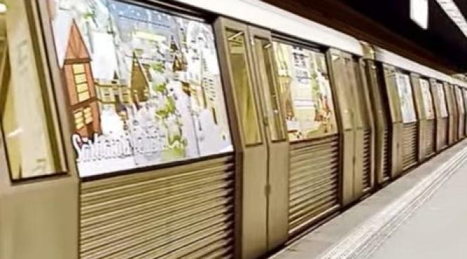 metroul lui mos craciun circula in bucuresti pe m1 si m3
