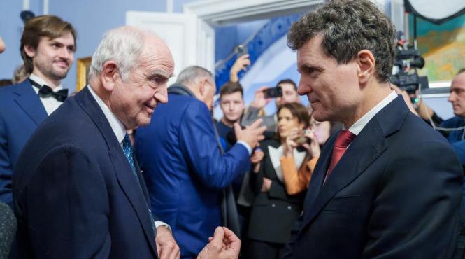 presedintele nicusor dan intalnit londra fiul lui ion ratiu