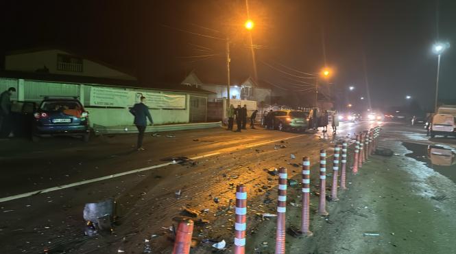 carambol cu trei autoturisme dn 1a tantareni prahova