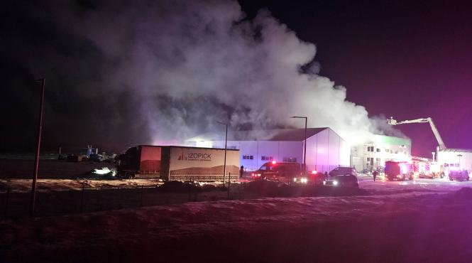 incendiu urias la o fabrica din cluj