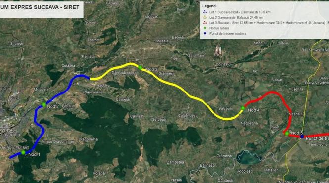 tronsonul de autostrada suceava siret va fi construit in regim de drum expres