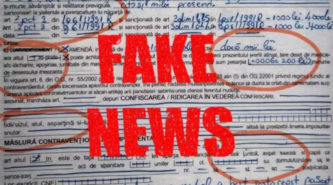 proces verbal jandarmerie fals