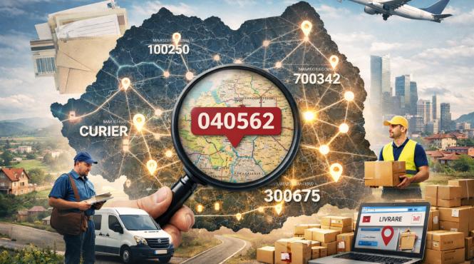 cod postal in romania ceva discret care sustine livrari date si incredere