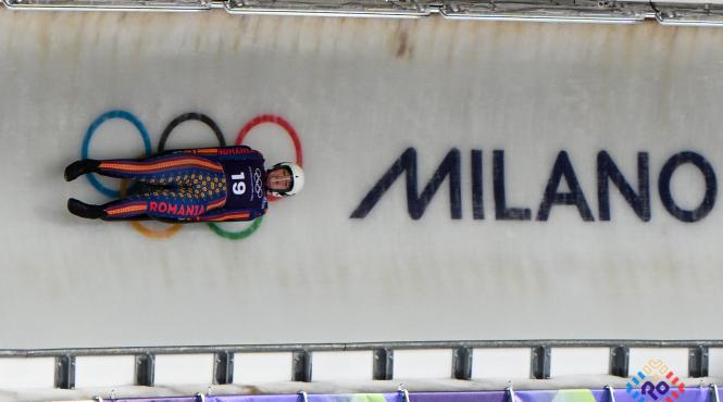 valentin cretu concursul sanie jocurile olimpice milano cortina