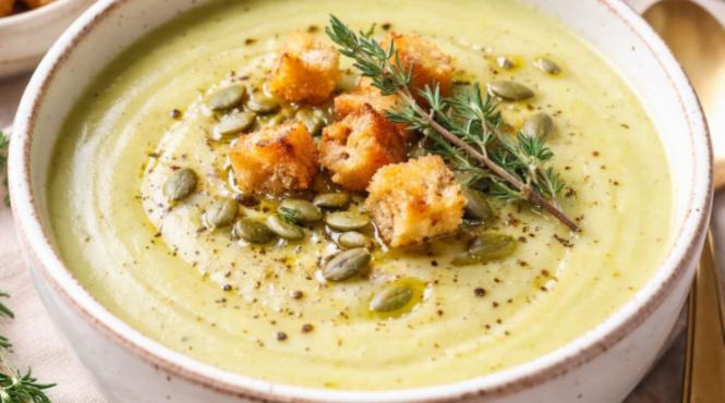 supa crema de praz comfort food sanatos gata in 30 de minute