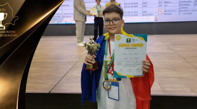 campion pe trei continente si record mondial la calcul mental kevin casian bordea 10 ani in campania nationala 100 de tineri pentru dezvoltarea romaniei