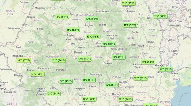 vremea de maine in romania zi blanda fara ploi cu vant in general slab