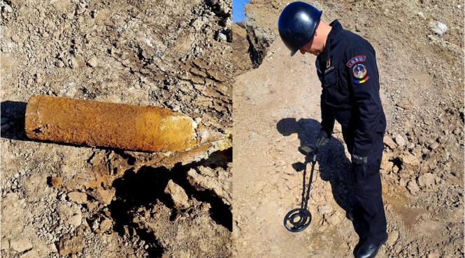 proiectil exploziv descoperit dj503 balanu centura giurgiu