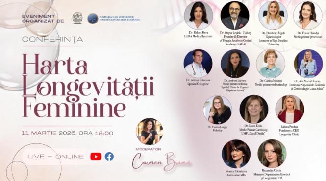 conferinta harta longevitatii feminine speakeri hormonii inima creierul genetica femeilor