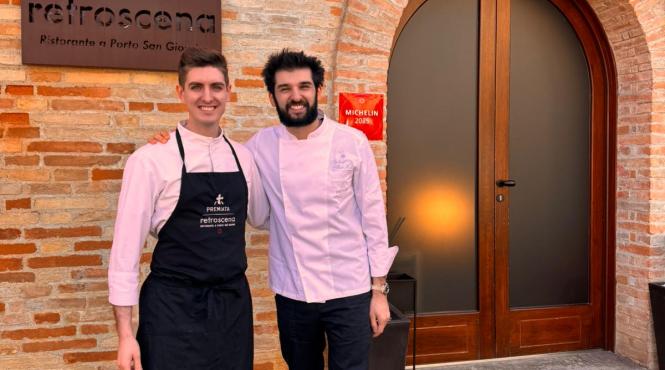 luca zvaleni castigatorul sezonului 16 chefi la cutite a inceput stagiul la retroscena alaturi de chef richard m au fascinat ideile si combinatiile culinare ale chef ului