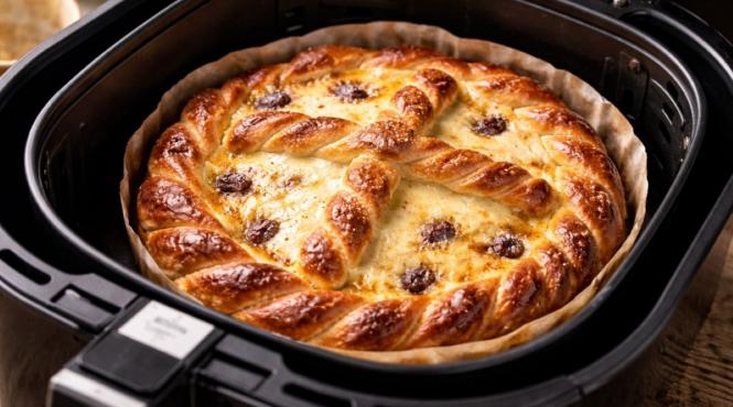 pasca rapida si cremoasa la airfryer