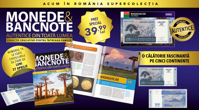 descopera madagascar in colectia monede si bancnote autentice din toata lumea revista bancnota fisa numismatica luni la chioscuri