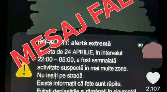 alerta falsa ro alert populatie