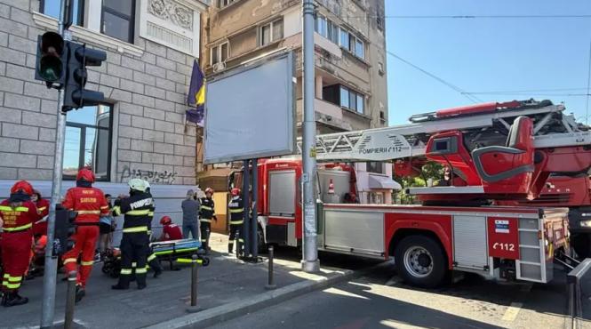 apartament incendiu femeie inconstienta arsuri