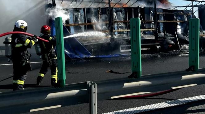 incendiu a1 autotren