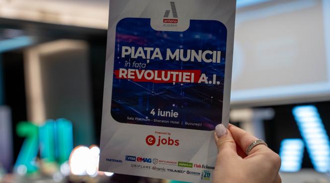 antena academy si antena group au organizat conferinta piata muncii in fata revolutiei ai dedicata impactului inteligentei artificiale asupra organizatiilor