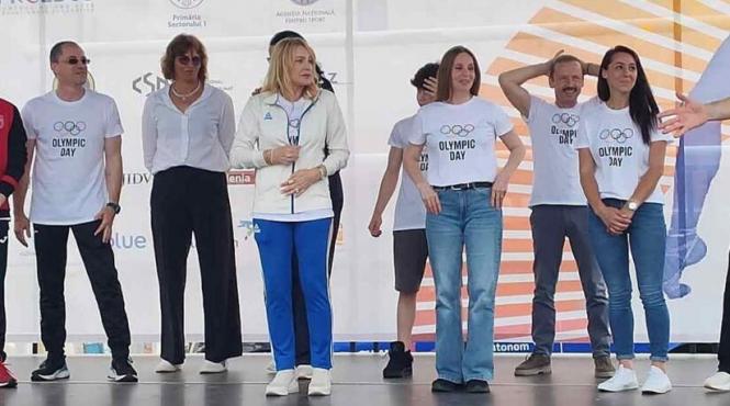 nadia comaneci start cros ziua olimpica