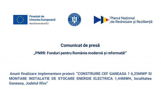 comunicat de presa pnrr fonduri pentru romania moderna si reformata