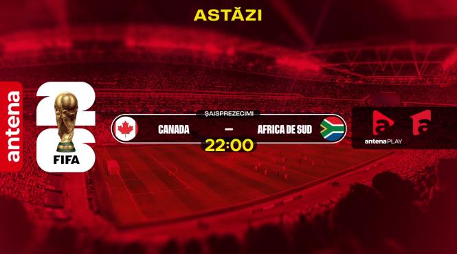 ultimele emotii nainte de saisprezecimi ntr o noua zi a campionatului mondial la antena 1 lider de audienta diseara de la 22 00 primul meci eliminatoriu canada africa de sud n direct pe antena 1 si antenaplay