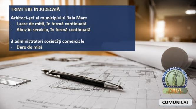arhitect sef baia mare trimis judecata dna mita abuz serviciu