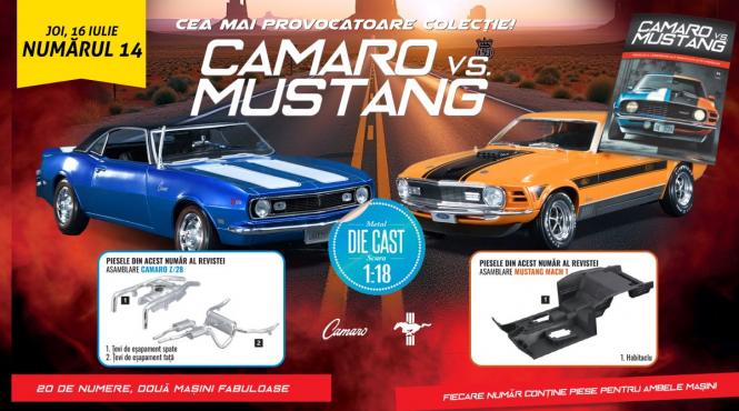 colectia dedicata legendarelor masini americane camaro si mustang a ajuns la numarul 14 de joi la toate chioscurile