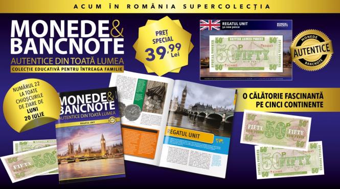 colectia monede si bancnote autentice din toata lumea ajunge in regatul unit revista si o bancnota speciala de luni la chioscuri