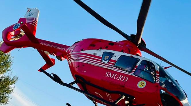 accident grav sofer transportat spital elicopterul smurd
