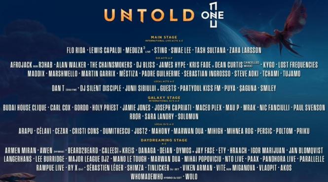 untold 2026 sting lewis capaldi zara larsson cluj