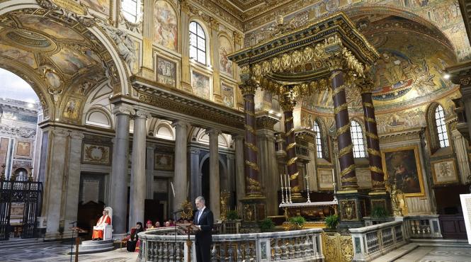 roma sfidare canicula ninsoare august bazilica santa maria maggiore