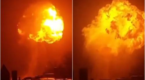 Explozie pe Autostrada A1! Un camion plin cu GPL a sărit în aer după un accident cu un TIR. Imagini șocante